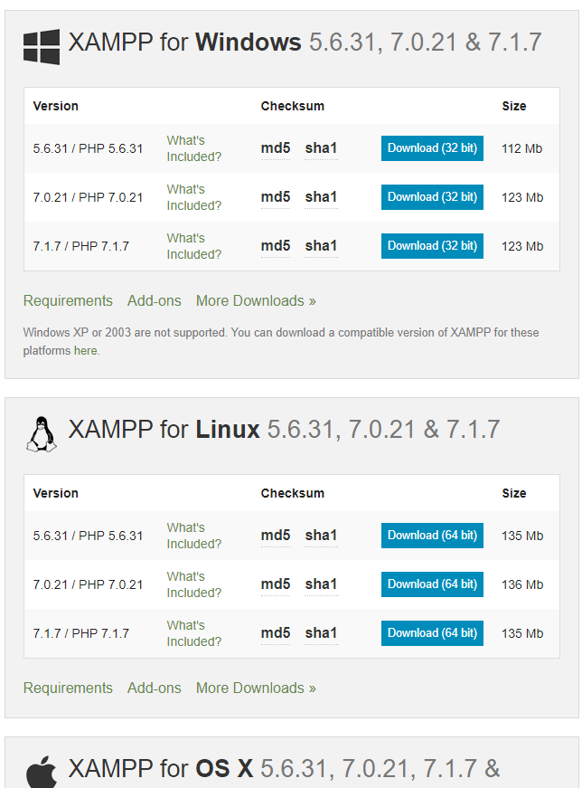 Download XAMPP