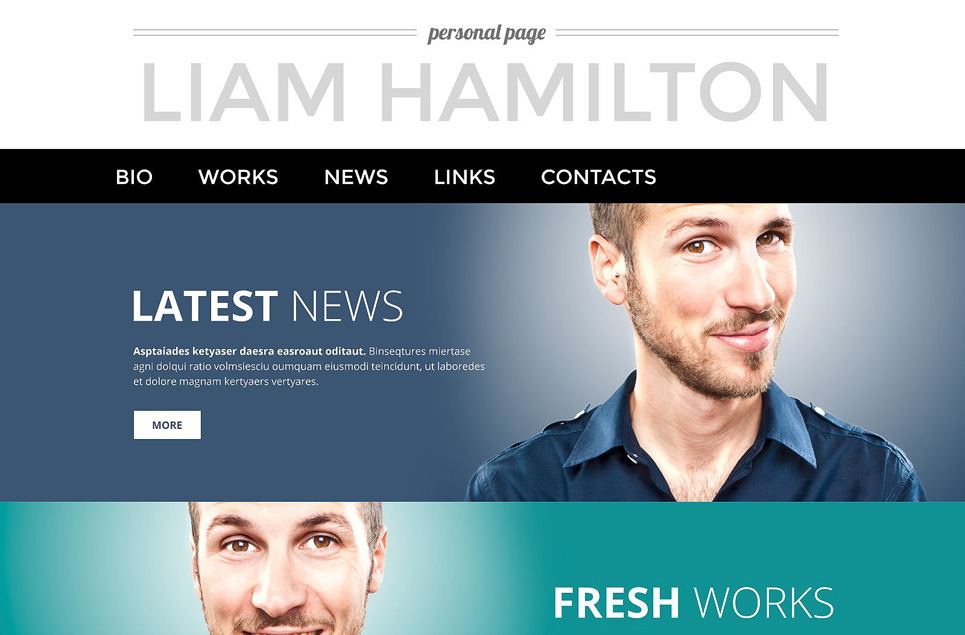 Personal Page WordPress Theme