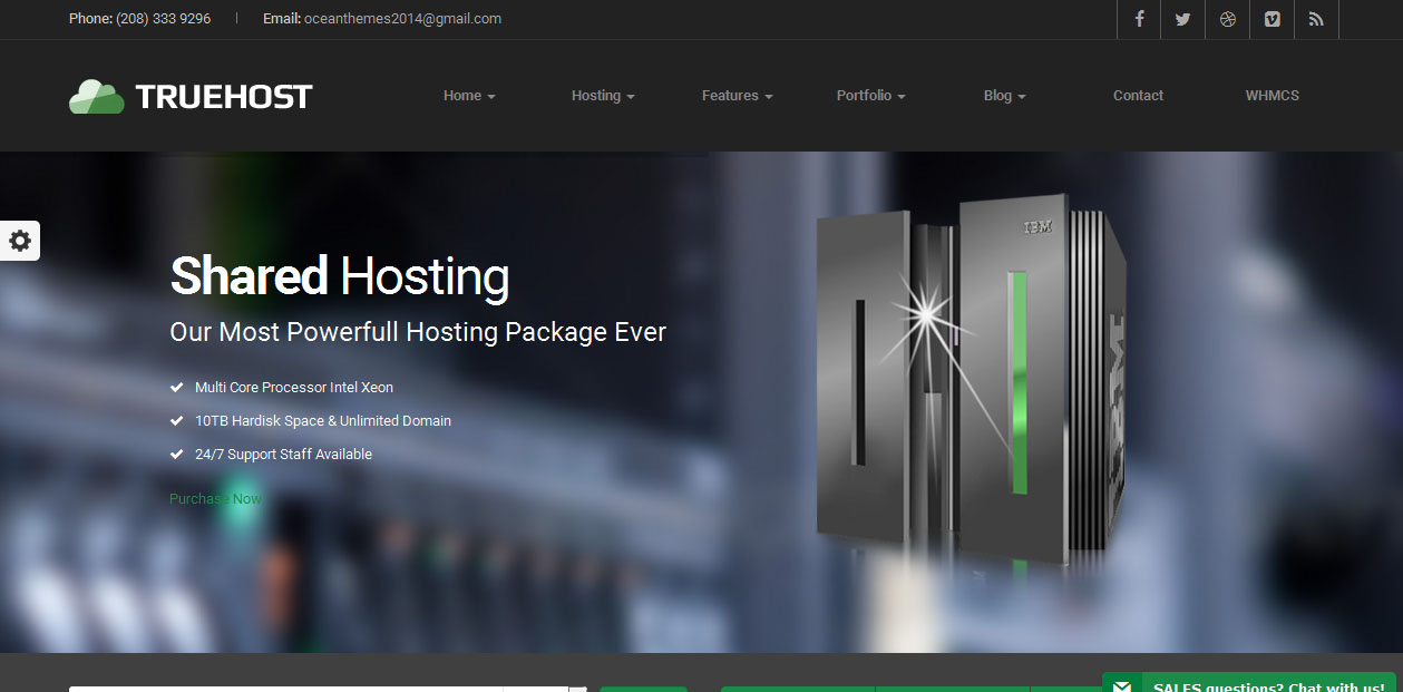 Truehost - WordPress Hosting Theme + WHMCS