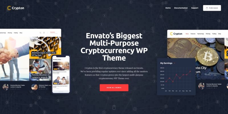 WordPress Themes for Cryptocurrency Websites