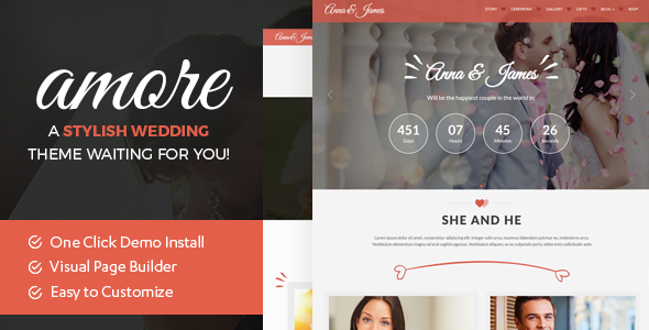 WordPress Theme for Weddings