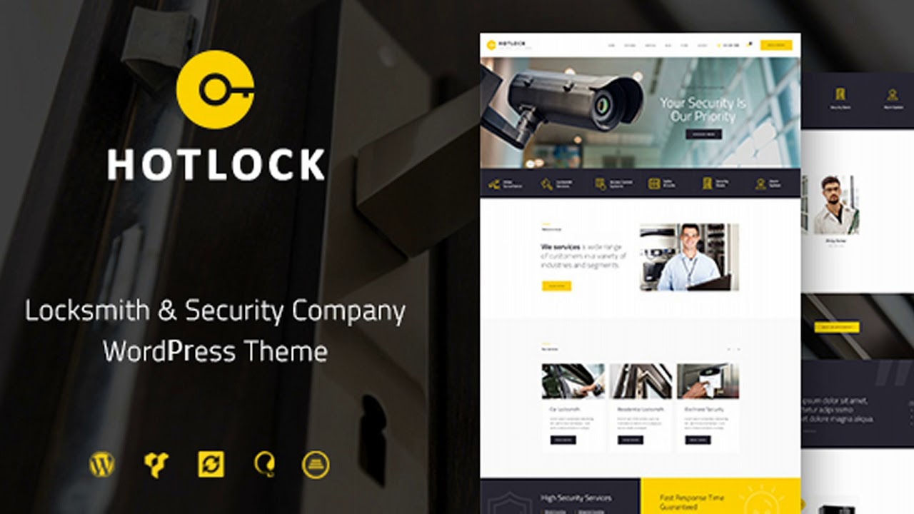Locksmith & Security Systems WordPress Theme