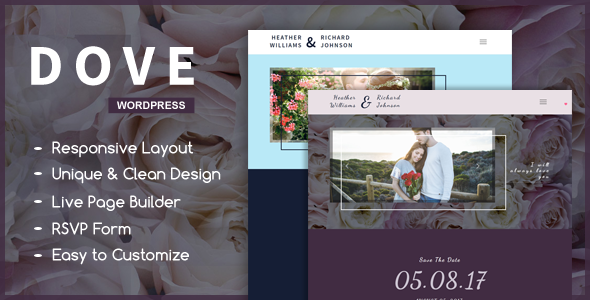 A Wedding WordPress Theme