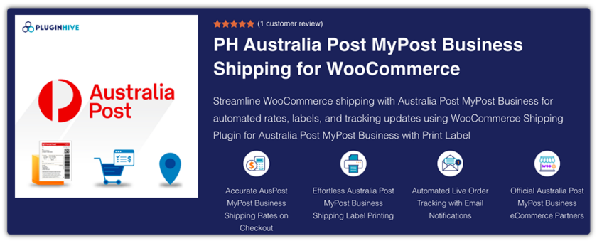 PH Australia Post MyPost Business Shipping for WooCommerce