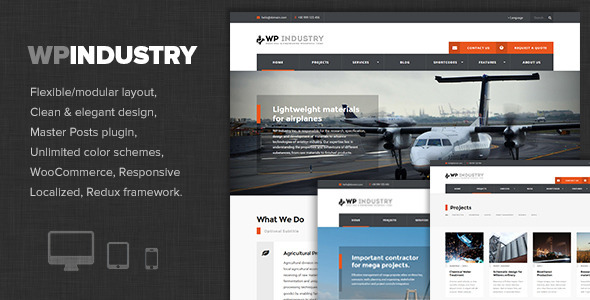 WP Industry-Engineering/Industrial Premium Theme