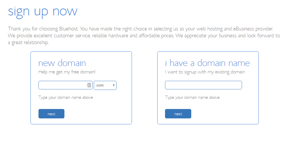 Choose a domain name