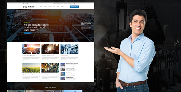 Manufacturing-Factory/Industrial Business WordPress Theme