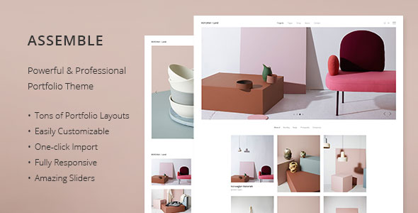 Assemble- A Contemporary Portfolio Theme for Freelancers