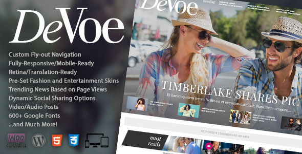 Fashion & Entertainment News Theme