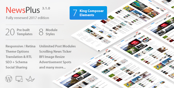 News and Magazine WordPress theme