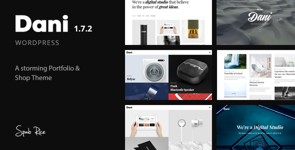 A Storming Portfolio & Shop WordPress Theme