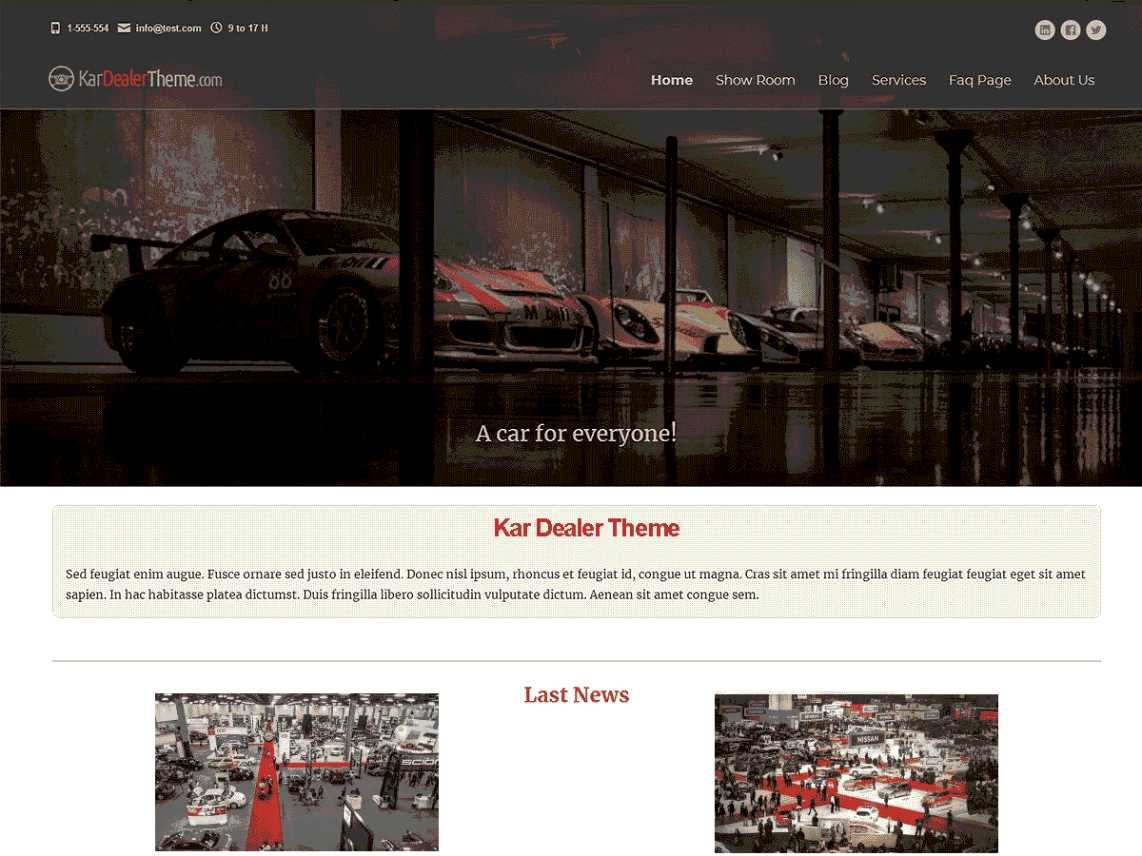Kar Dealer-Car Dealership Theme