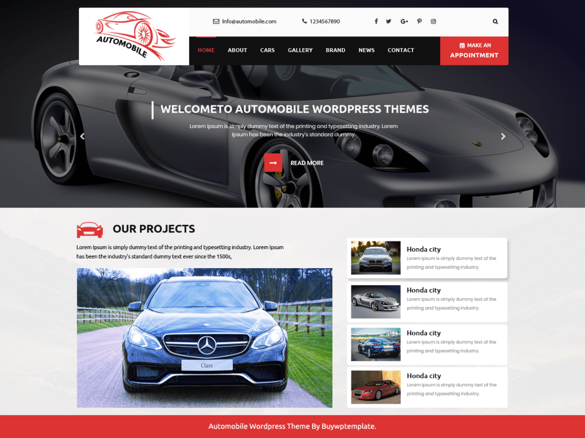 Automobile-Car/Motorcycle Dealer Theme