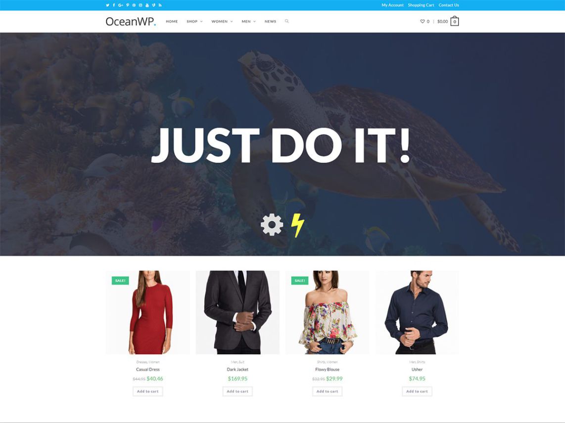 Ocean WP-Lightweight Free Theme