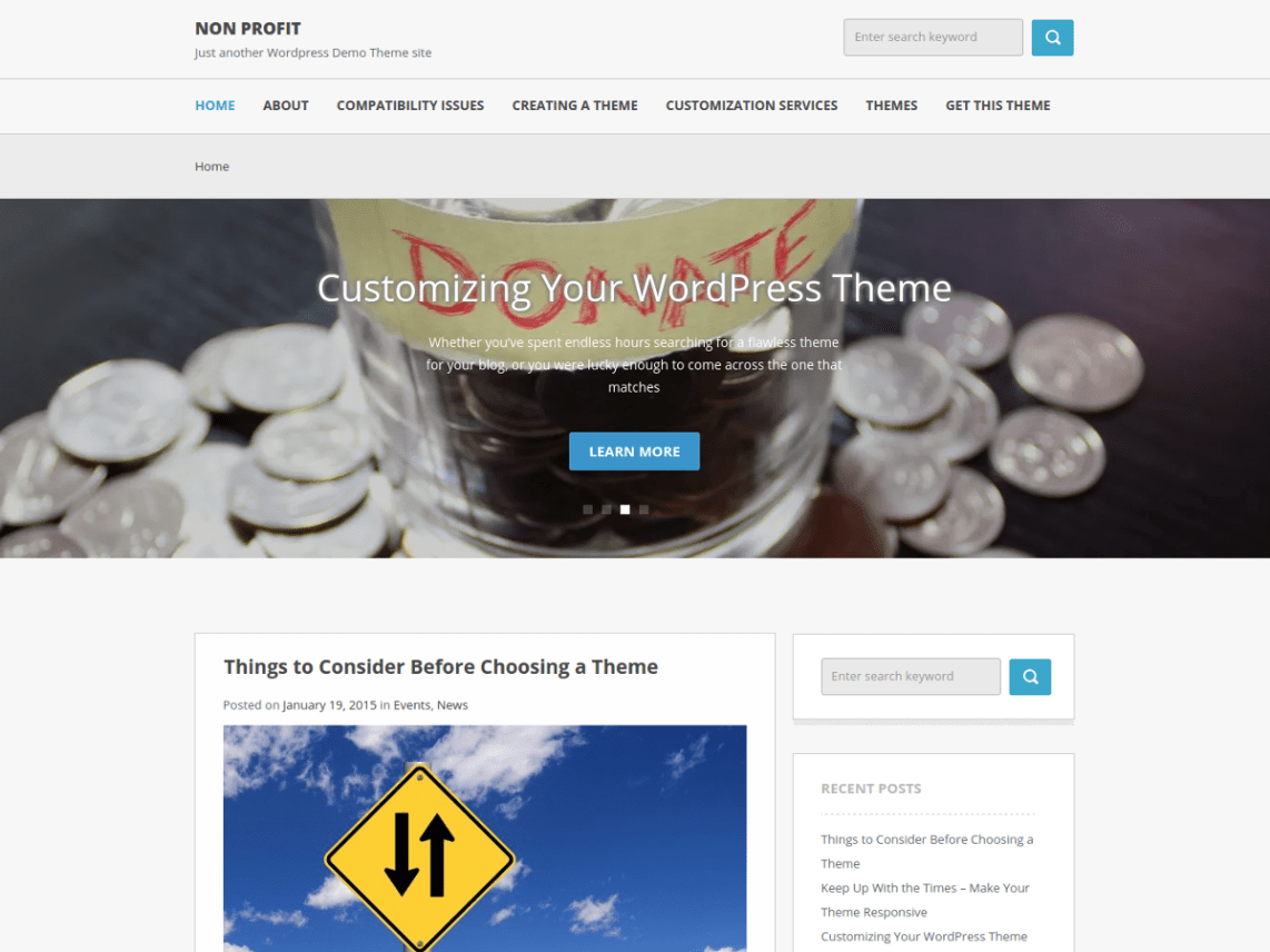 Non Profit-The Perfect Theme for Non Profits