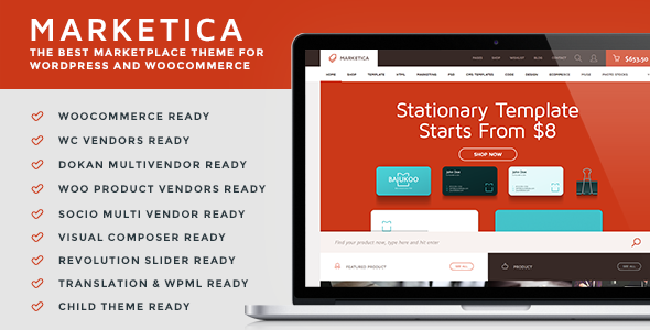 Marketica-Marketplace/eCommerce WordPress Theme