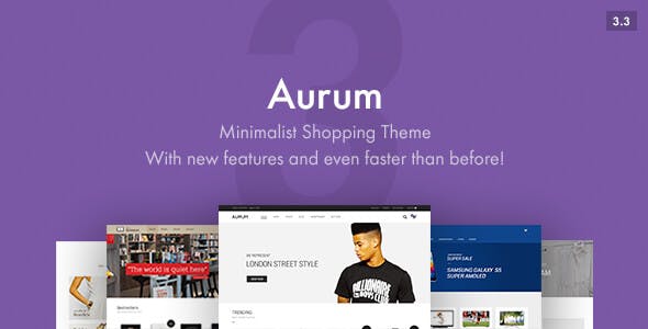Aurum-Minimalist Shopping Theme