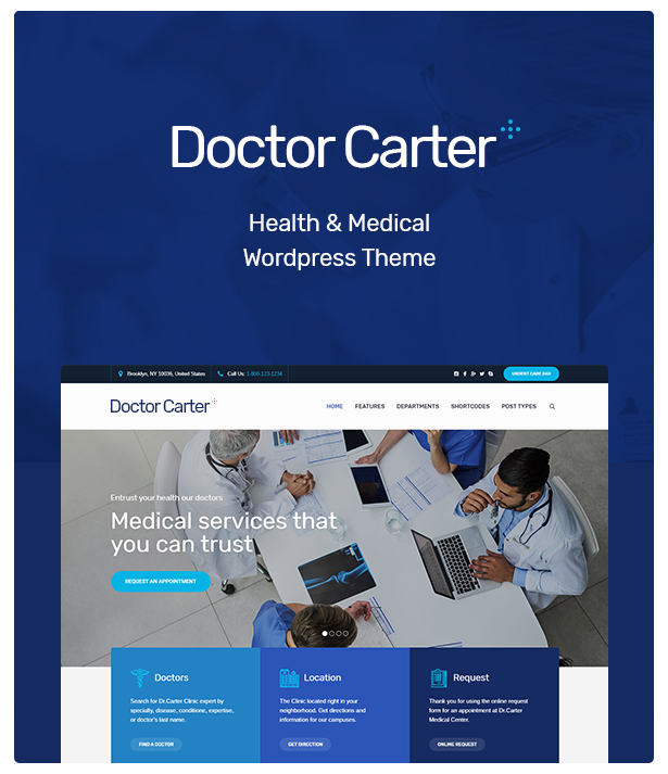 Doctor Carter Medical WordPress Theme