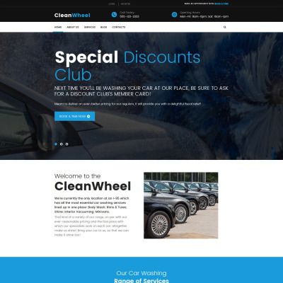 CleanWheel Car Wash WordPress Theme