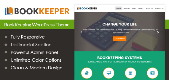 BOOKKEEPER – THE BOOKKEEPING WORDPRESS THEME