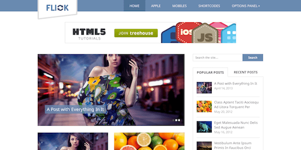 Flick-Responsive Theme