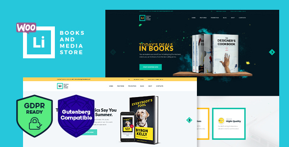 Lorem Ipsum-Book and Media Store WP Theme