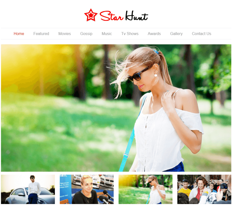 STAR HUNT – CELEBRITY WORDPRESS THEME