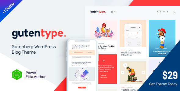Gutentype | 100% Gutenberg WordPress Theme for Modern Blog