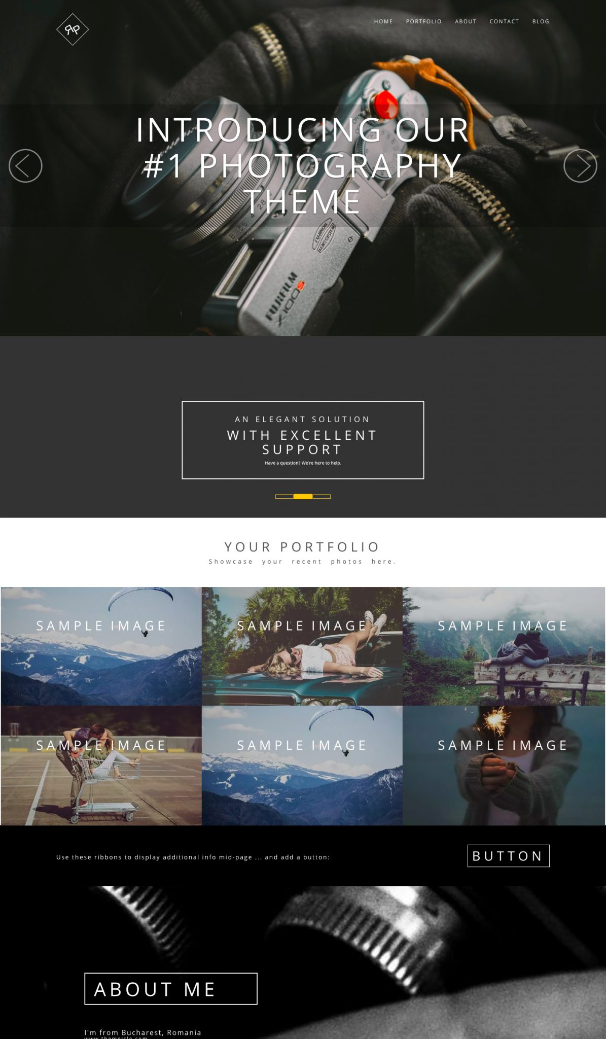 #1 Photography WordPress Theme