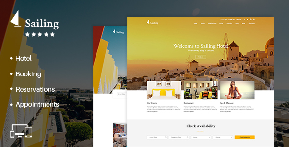 Sailing-Hotel WP Theme