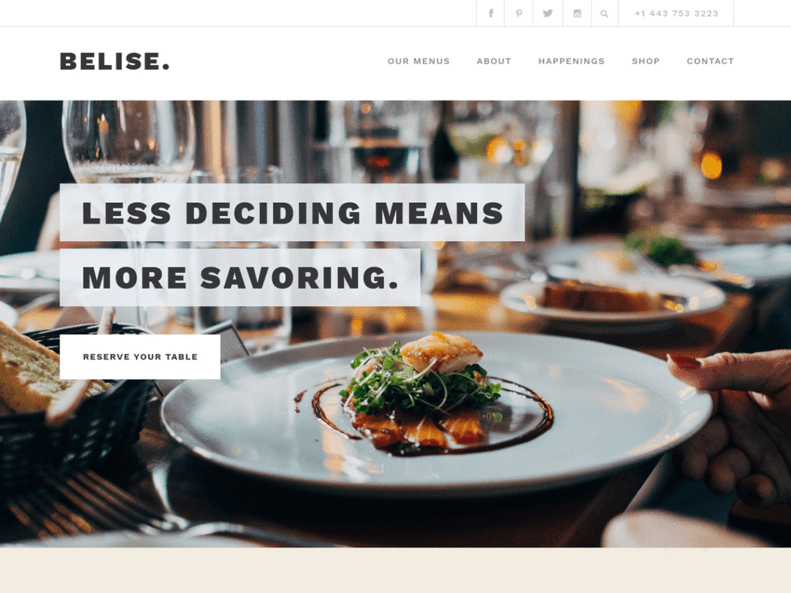#1 Restaurant WordPress Theme