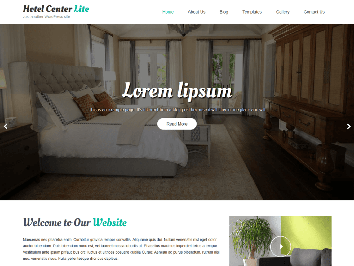Hotel Center Lite-Hotel Theme