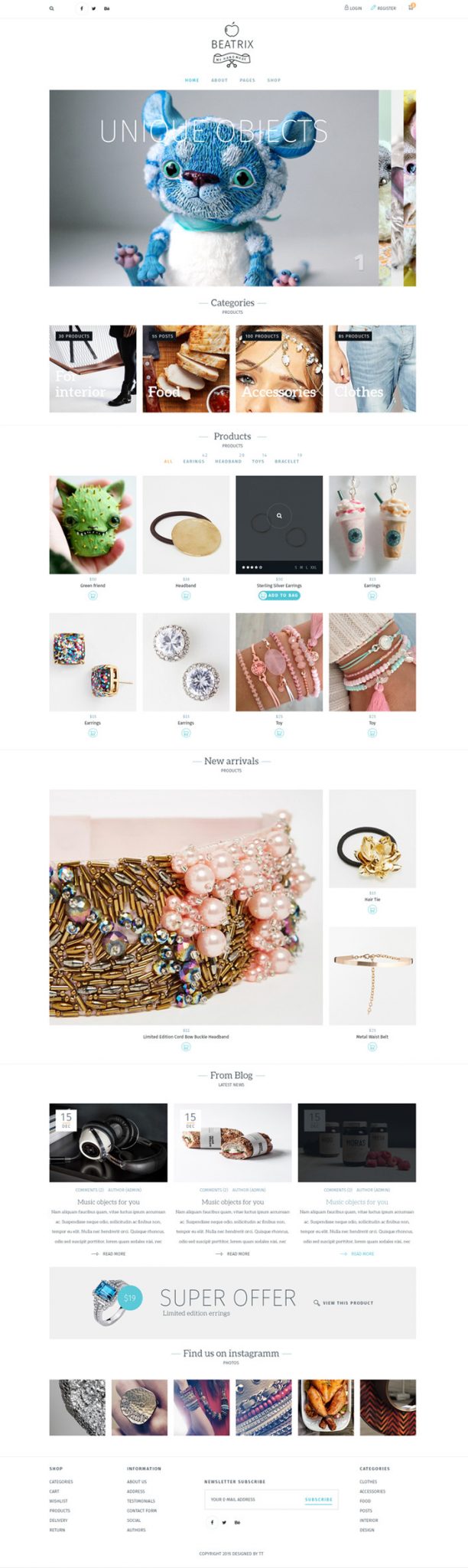 Handmade shop WP theme
