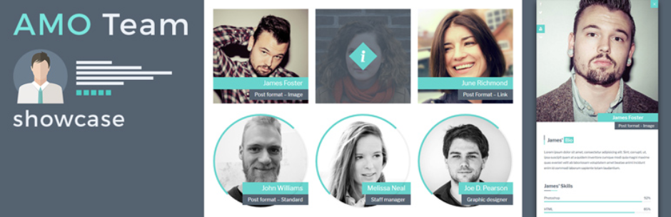 AMO Team Showcase-Responsive Team Plugin