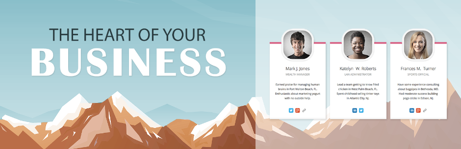 Team Members- Showcase Your Employees