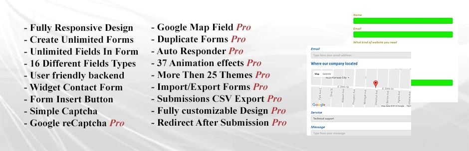 Contact Forms Builder-Fully Responsive Contact Form Builder