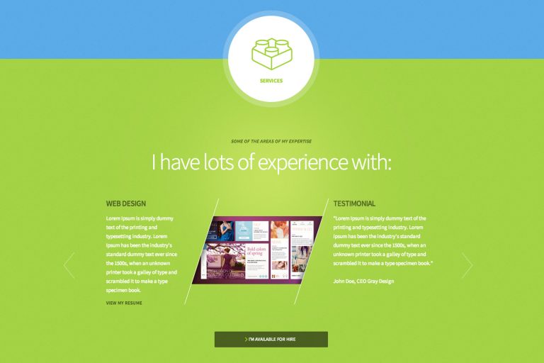 Freelancer-One Page WordPress Theme