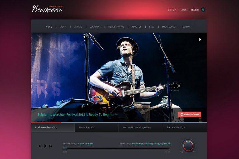 Beat Heaven-Music WP Theme