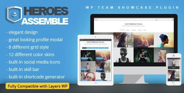 Heroes Assemble - Team Showcase WordPress Plugin