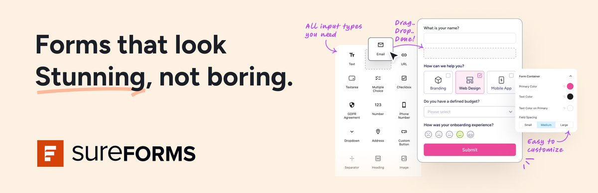 sureforms banner