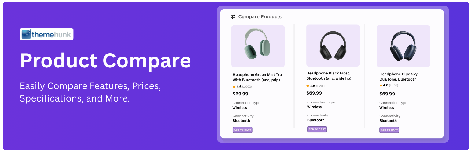 ThemeHunk Product Compare
