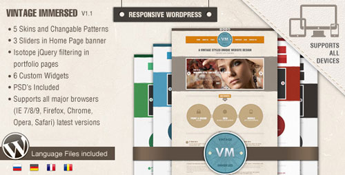 Vintage Immersed - Vintage WordPress Theme