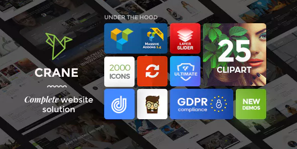 Crane - Easy to create Onepage, Corporate Business Website and Creative Portfolio