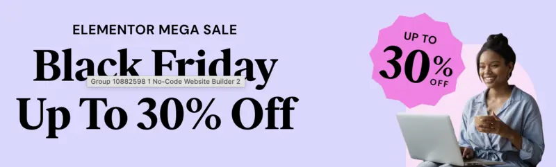 elementor black friday 2024