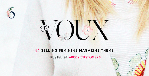 The Voux Magazine WordPress Theme preview